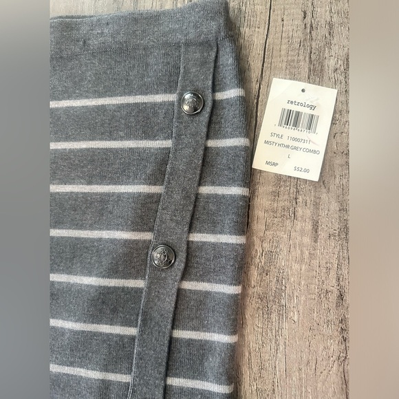 Retrology Gray Midi Pencil Skirt Size Large - Picture 2 of 7